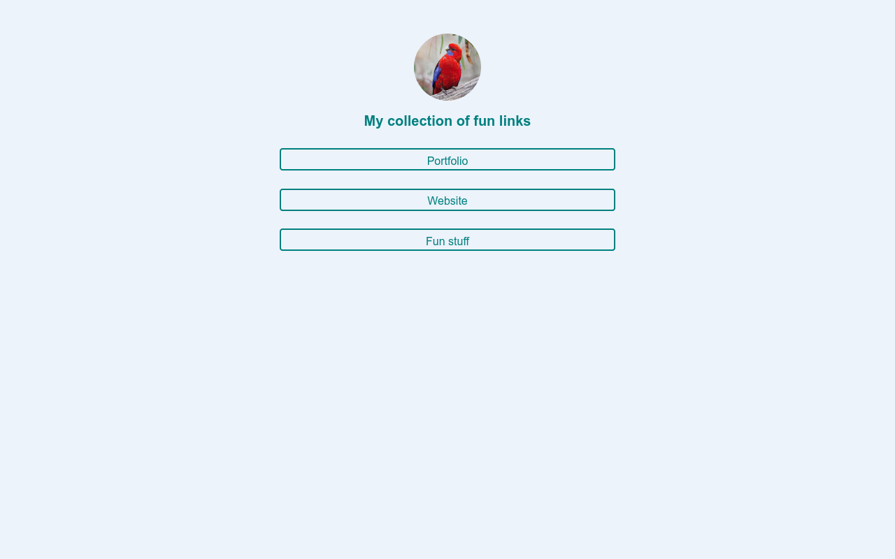 A screenshot of the profile
    page showing the user's links